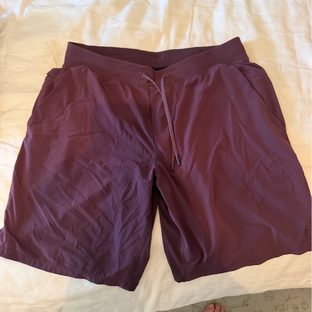 lululemon athletica Maroon Linered Athletic Shorts